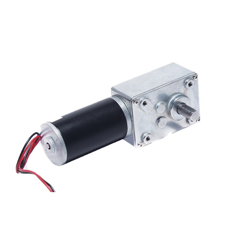 12V 24V Reduction Gear Motor Full Metal Turbine High Torque Low Speed Worm Gearbox DC Motor