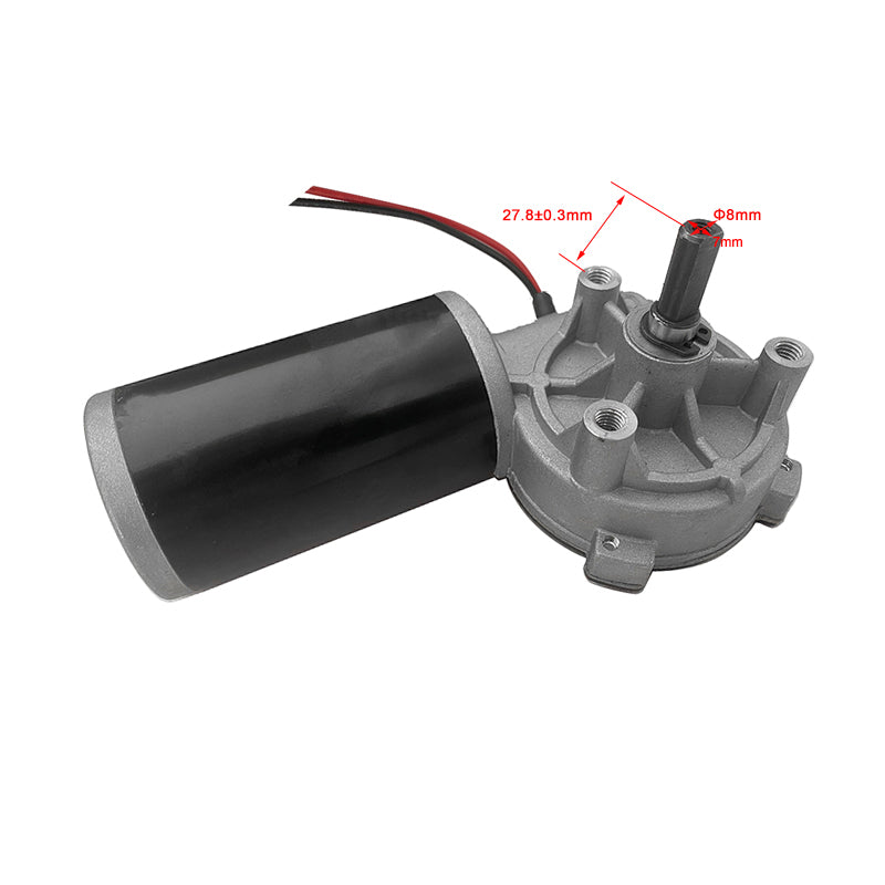 Small 49mm Size Engine 12 Volt 100rpm 200rpm 24V Low Speed Electric Brushed DC Motor With Gear