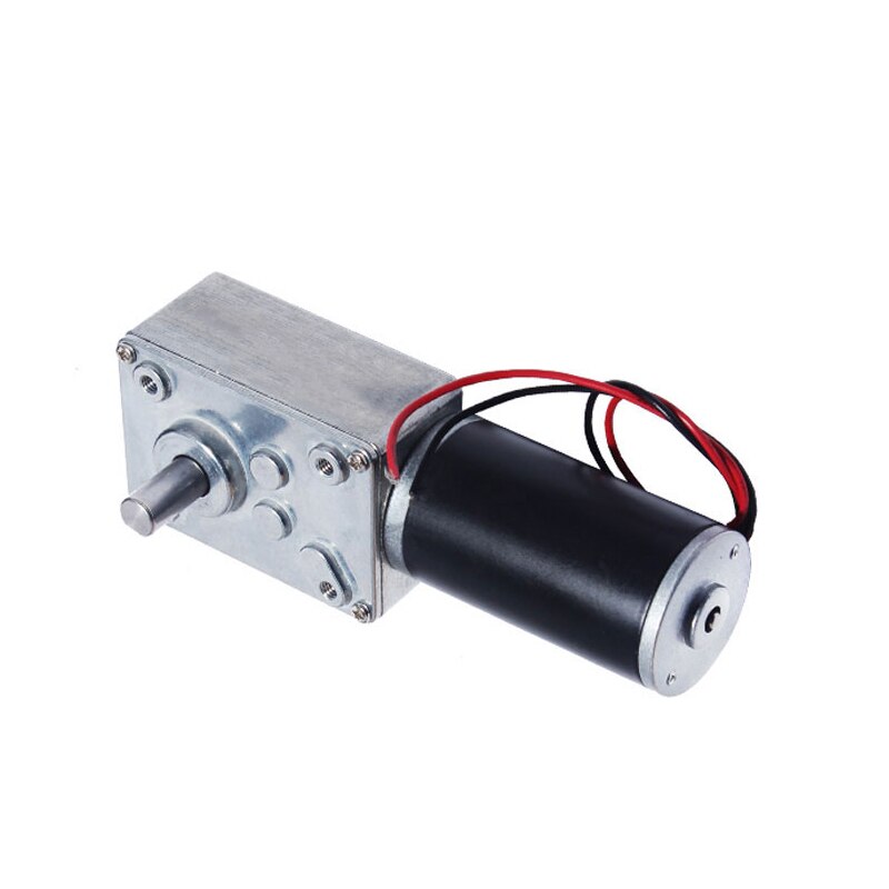 12V 24V Reduction Gear Motor Full Metal Turbine High Torque Low Speed Worm Gearbox DC Motor