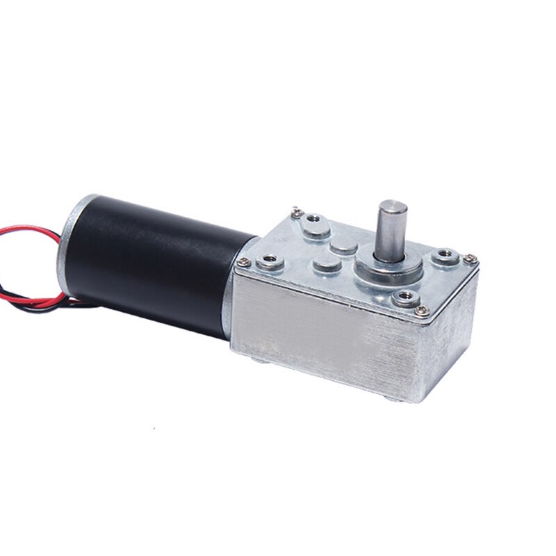 12V 24V Reduction Gear Motor Full Metal Turbine High Torque Low Speed Worm Gearbox DC Motor